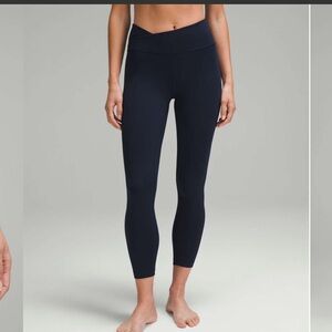 Lululemon Align Asymmetrical pant 25” True Navy size 8 NWT